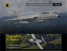 Tablet Screenshot of hunterverein.ch
